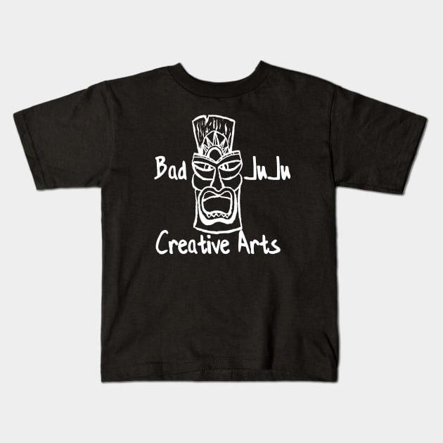 Bad JuJu Creative Arts Black Logo Kids T-Shirt by Bad JuJu Creative Arts